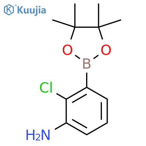 2-Chloro-3-(4,4,5,5-tetramethyl-1,3,2-dioxaborolan-2-yl)aniline structure