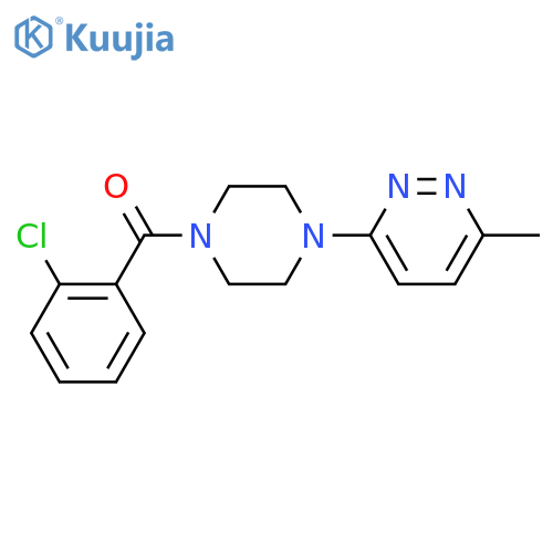 3-4-(2-chlorobenzoyl)piperazin-1-yl-6-methylpyridazine structure