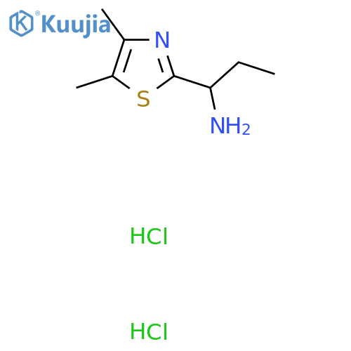 [1-(4,5-Dimethyl-1,3-thiazol-2-YL)propyl]amine dihydrochloride structure