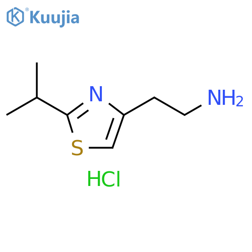 [2-(2-isopropyl-1,3-thiazol-4-yl)ethyl]amine hydrochloride structure