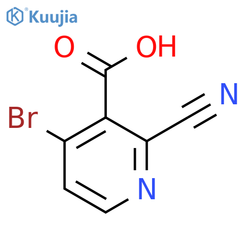 4-Bromo-2-cyanonicotinic acid structure