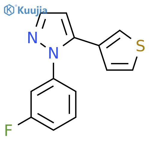 1-(3-Fluorophenyl)-5-(thiophen-3-yl)-1H-pyrazole structure