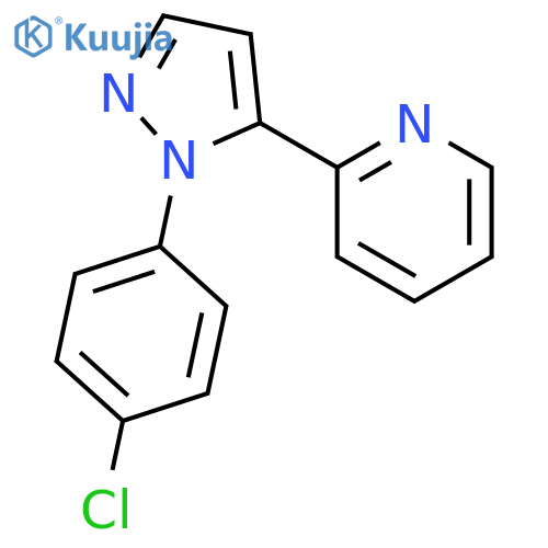 2-(1-(4-Chlorophenyl)-1H-pyrazol-5-yl)pyridine structure