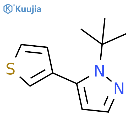 1-(tert-Butyl)-5-(thiophen-3-yl)-1H-pyrazole structure