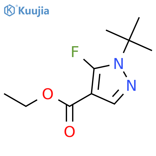 Ethyl 1-(tert-butyl)-5-fluoro-1H-pyrazole-4-carboxylate structure