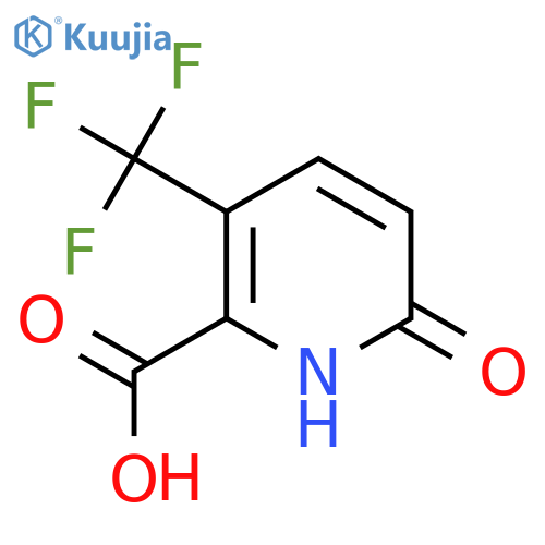 6-Hydroxy-3-(trifluoromethyl)picolinic acid structure