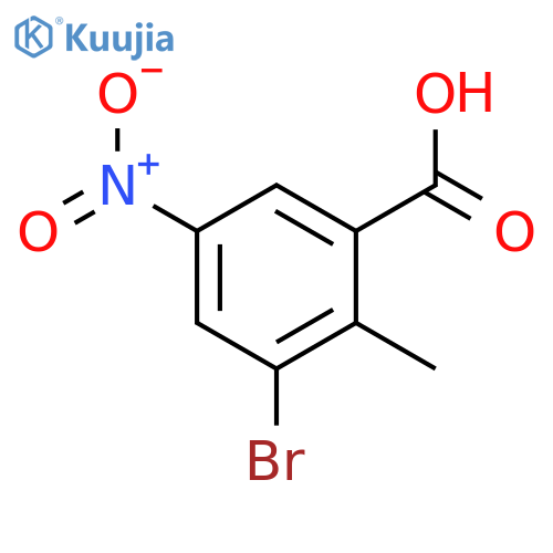 3-bromo-2-methyl-5-nitrobenzoic acid structure