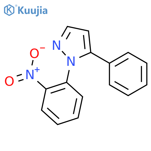 1-(2-Nitrophenyl)-5-phenyl-1H-pyrazole structure
