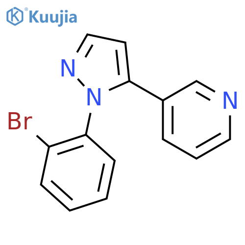 3-(1-(2-Bromophenyl)-1H-pyrazol-5-yl)pyridine structure