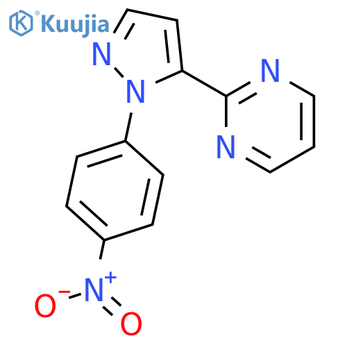 2-(1-(4-Nitrophenyl)-1H-pyrazol-5-yl)pyrimidine structure