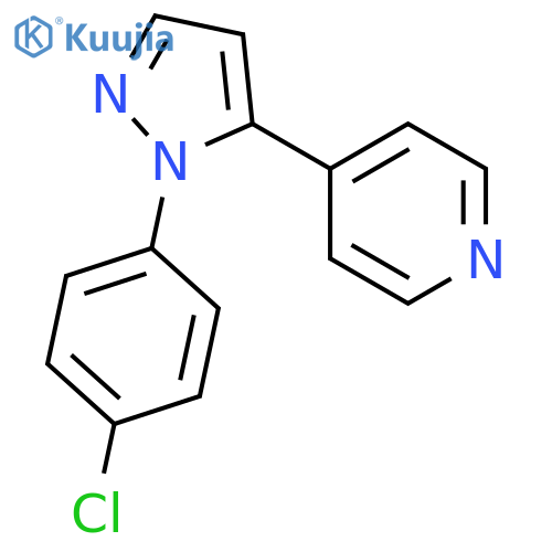 4-(1-(4-Chlorophenyl)-1H-pyrazol-5-yl)pyridine structure
