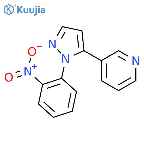 3-(1-(2-Nitrophenyl)-1H-pyrazol-5-yl)pyridine structure