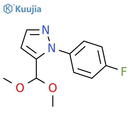 5-(Dimethoxymethyl)-1-(4-fluorophenyl)-1H-pyrazole structure