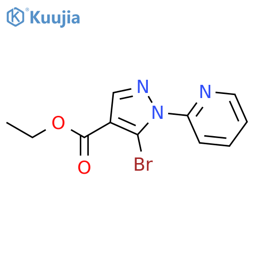 Ethyl 5-bromo-1-(pyridin-2-yl)-1H-pyrazole-4-carboxylate structure