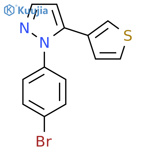 1-(4-Bromophenyl)-5-(thiophen-3-yl)-1H-pyrazole structure