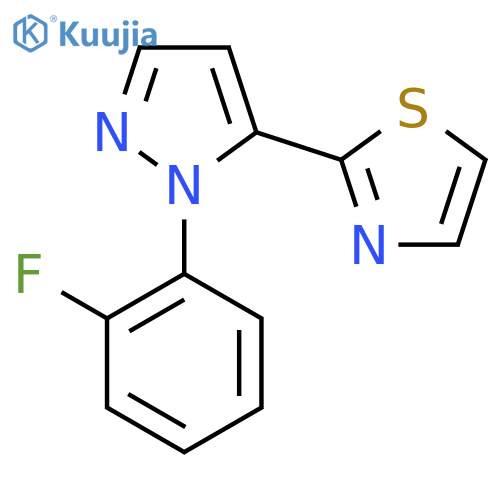 2-(1-(2-Fluorophenyl)-1H-pyrazol-5-yl)thiazole structure