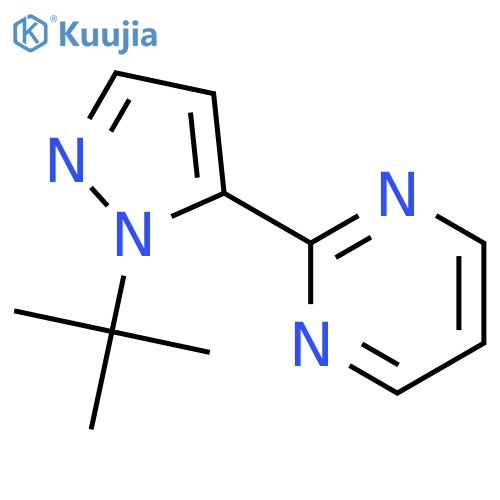 2-(1-(tert-Butyl)-1H-pyrazol-5-yl)pyrimidine structure