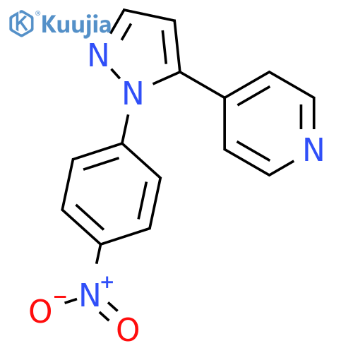 4-(1-(4-Nitrophenyl)-1H-pyrazol-5-yl)pyridine structure