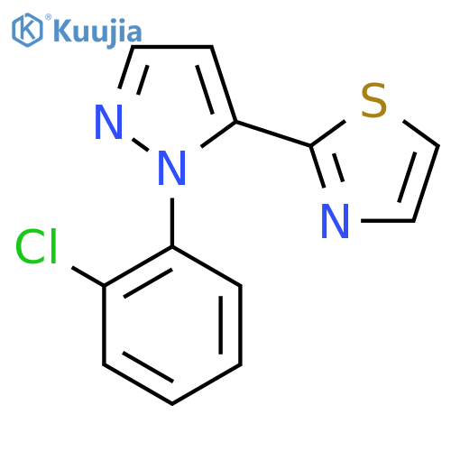 2-(1-(2-Chlorophenyl)-1H-pyrazol-5-yl)thiazole structure