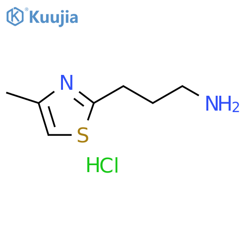 [3-(4-methyl-1,3-thiazol-2-yl)propyl]amine dihydrochloride structure