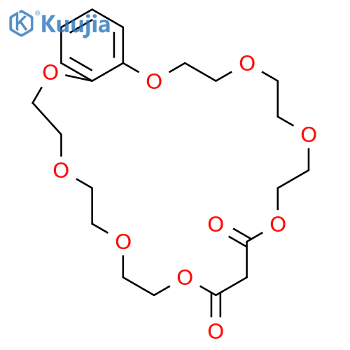 11H-1,4,7,10,14,17,20,23-Benzoctaoxacyclopentacosin-11,13(12H)-dione, 2,3,5,6,8,9,15,16,18,19,21,22-dodecahydro- structure