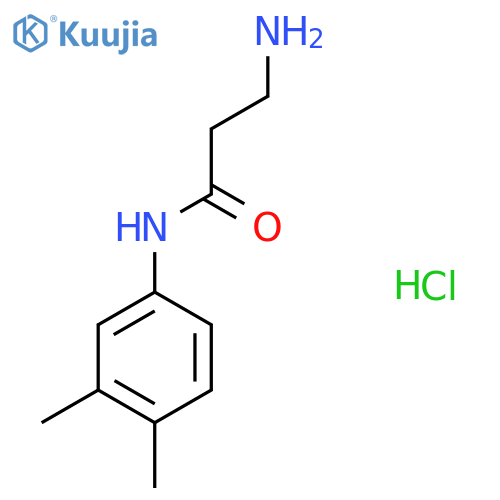 N~1~-(3,4-dimethylphenyl)-beta-alaninamide hydrochloride structure