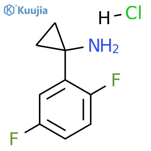 1-(2,5-Difluorophenyl)cyclopropylamine hydrochloride structure