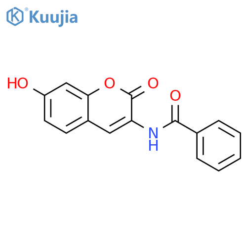 N-(7-hydroxy-2-oxo-2H-chromen-3-yl)benzamide structure