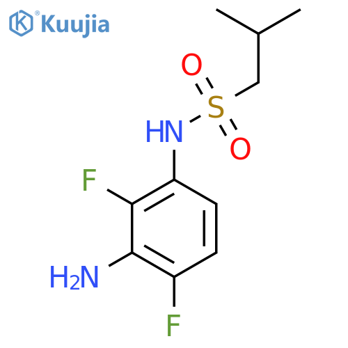 N-(3-Amino-2,4-difluorophenyl)-2-methylpropane-1-sulfonamide structure