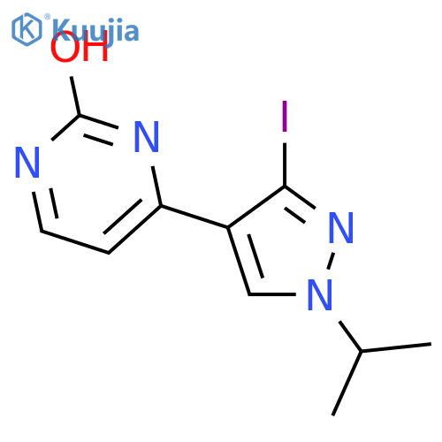4-(3-Iodo-1-isopropyl-1h-pyrazol-4-yl)pyrimidin-2-ol structure