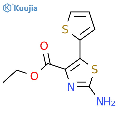 ethyl 2-amino-5-(thiophen-2-yl)-1,3-thiazole-4-carboxylate structure