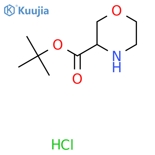 Tert-butyl morpholine-3-carboxylate hydrochloride structure
