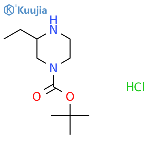 4-N-BOC-2-ETHYLPIPERAZINE-HCl structure