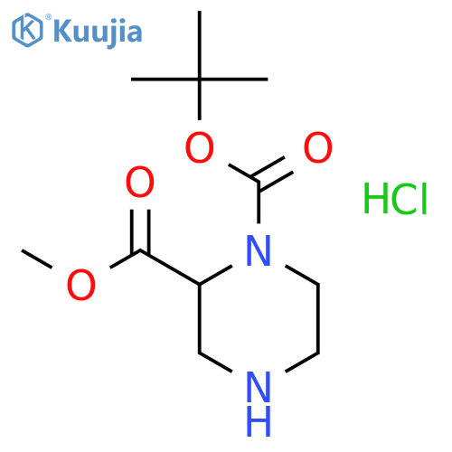 1-N-Boc-2-piperazinecarboxylic Acid Methyl Ester structure