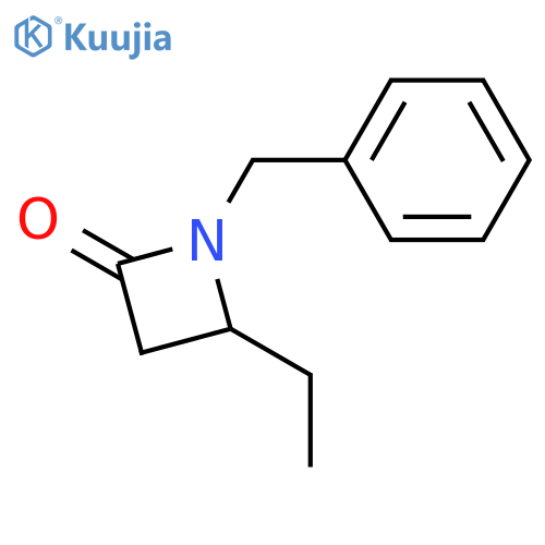 2-Azetidinone, 4-ethyl-1-(phenylmethyl)- structure