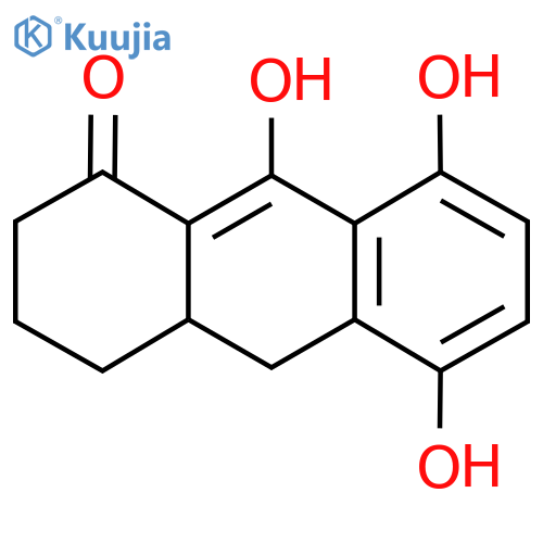 9(2H)-Anthracenone, 3,4,4a,10-tetrahydro-1,5,8-trihydroxy- structure