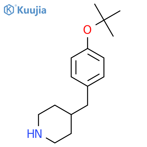 4-[[4-[(2-Methylpropan-2-yl)oxy]phenyl]methyl]piperidine structure