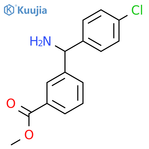 Methyl 3-[amino-(4-chlorophenyl)methyl]benzoate structure