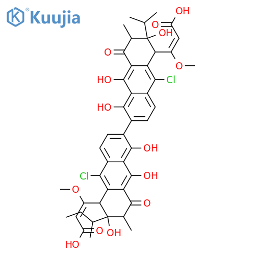 Antibiotic BE 40665A; 15-Methyl, 9,9'-dichloro structure