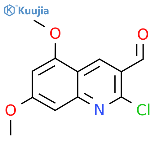 2-Chloro-5,7-dimethoxyquinoline-3-carbaldehyde structure
