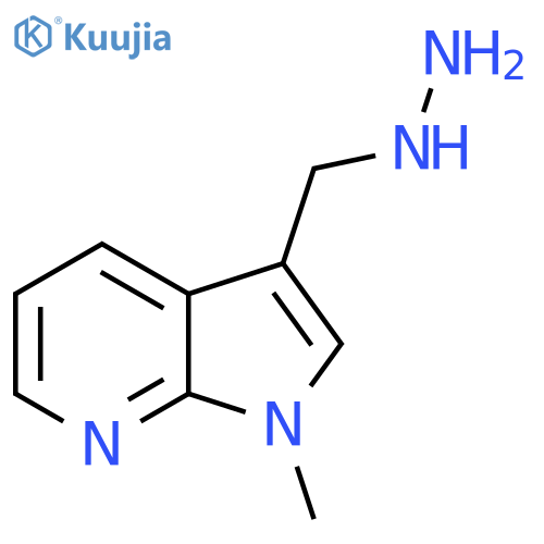 ({1-methyl-1H-pyrrolo2,3-bpyridin-3-yl}methyl)hydrazine structure