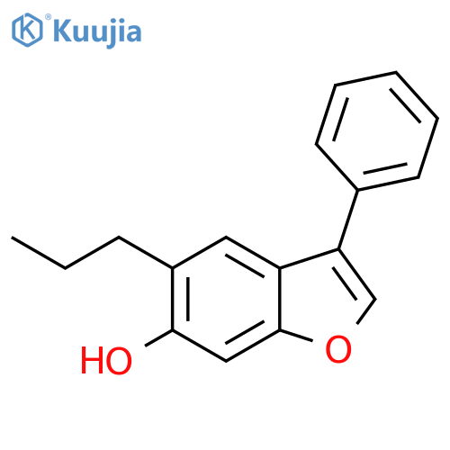 6-Benzofuranol, 3-phenyl-5-propyl- structure