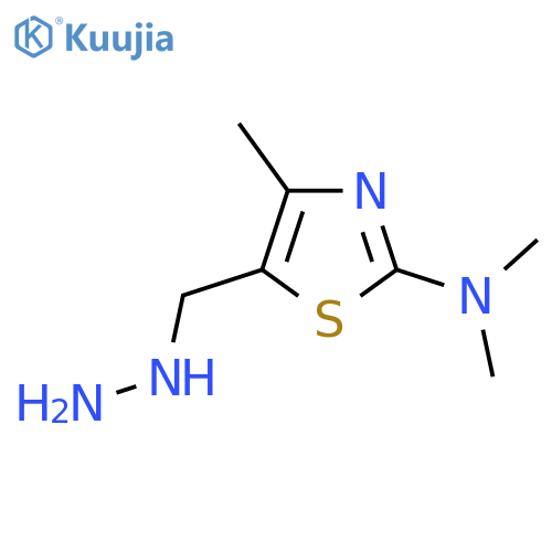 5-(hydrazinylmethyl)-N,N,4-trimethyl-1,3-thiazol-2-amine structure