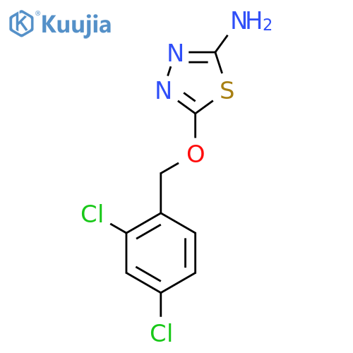 5-(2,4-Dichlorobenzyl)oxy-1,3,4-thiadiazol-2-amine structure