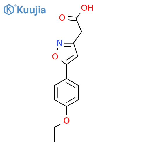 [5-(4-Ethoxy-phenyl)-isoxazol-3-yl]-acetic acid structure