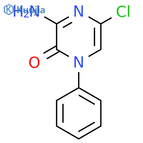 3-Amino-5-chloro-1-phenylpyrazin-2(1H)-one structure