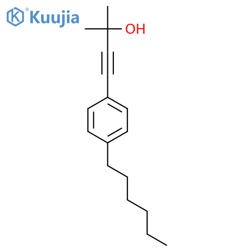 3-Butyn-2-ol, 4-(4-hexylphenyl)-2-methyl- structure