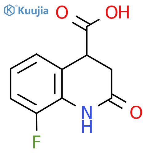 8-Fluoro-2-oxo-1,2,3,4-tetrahydroquinoline-4-carboxylic acid structure