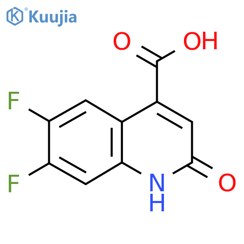 6,7-Difluoro-2-oxo-1,2-dihydroquinoline-4-carboxylic acid structure