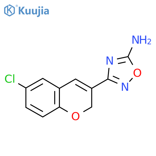 3-(6-Chloro-2H-chromen-3-yl)-[1,2,4]oxadiazol-5-ylamine structure